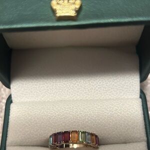 Vibrant Multicolor Gemstone Ring